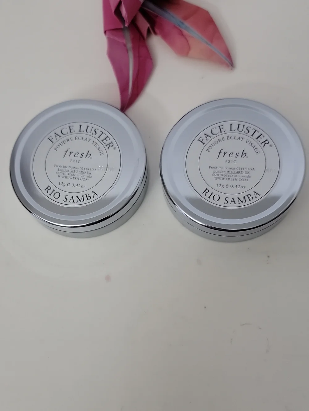 2 Pk Fresh Face Luster Powder 0.42 oz Rio Samba
